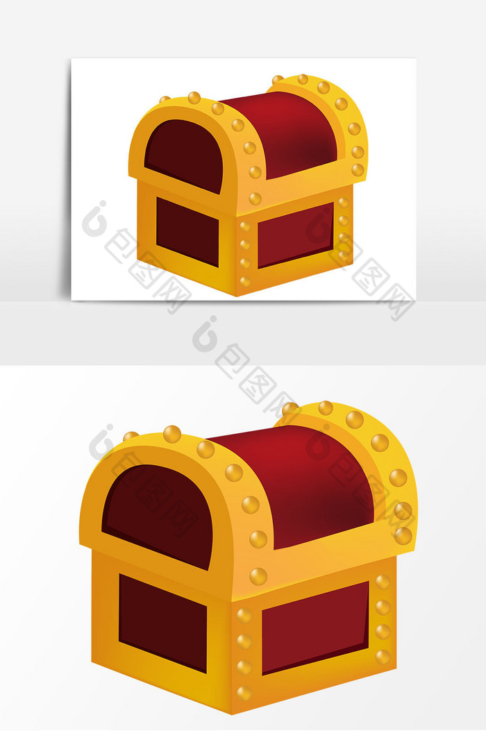 手绘游戏宝箱 Ai素材 包图网