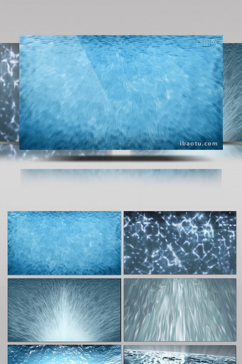 10款海洋海水动画转场带通道特效元素素材图片