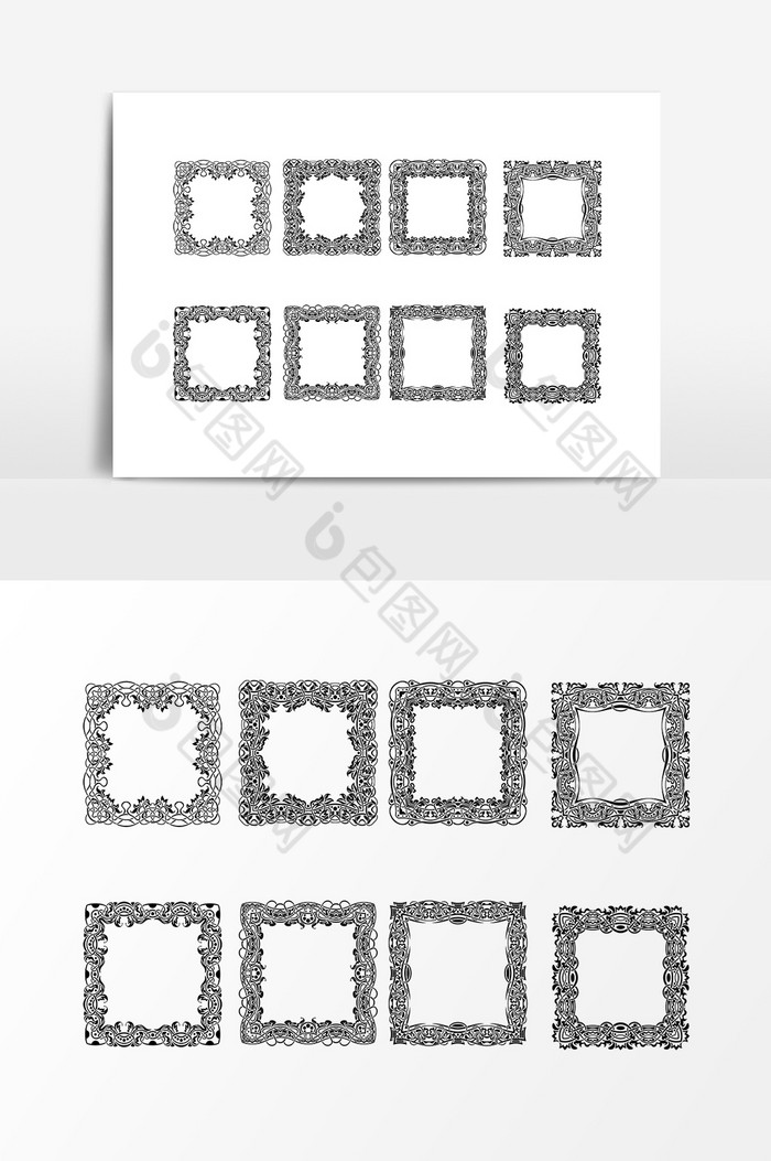 花纹装饰边框图片图片