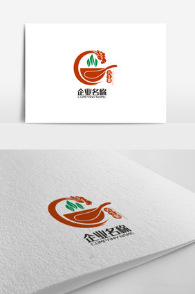 创意个性养生粥标志logo设计