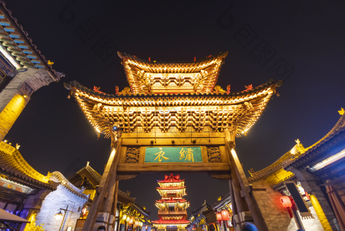 山西省太原市太原古县城景观图片-包图网企业站
