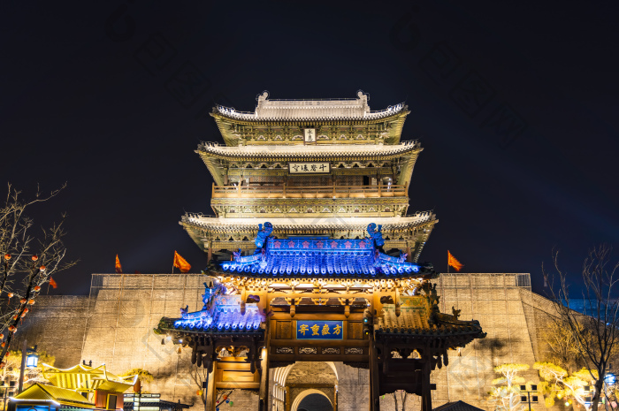 山西省太原市太原古县城景观图片-包图网企业站