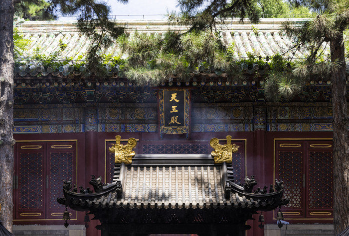 北京门头沟区潭柘寺景区风光