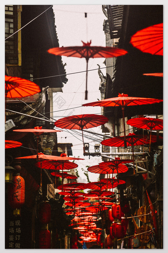 日系风格 美丽街景摄影图