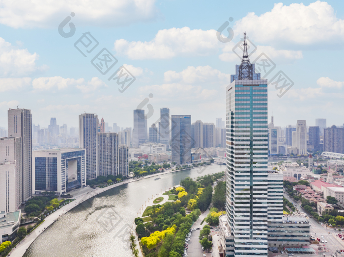 中国天津城市航拍风光图片-包图网企业站