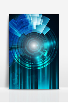 红色渐变商务科技科幻线条5G背景