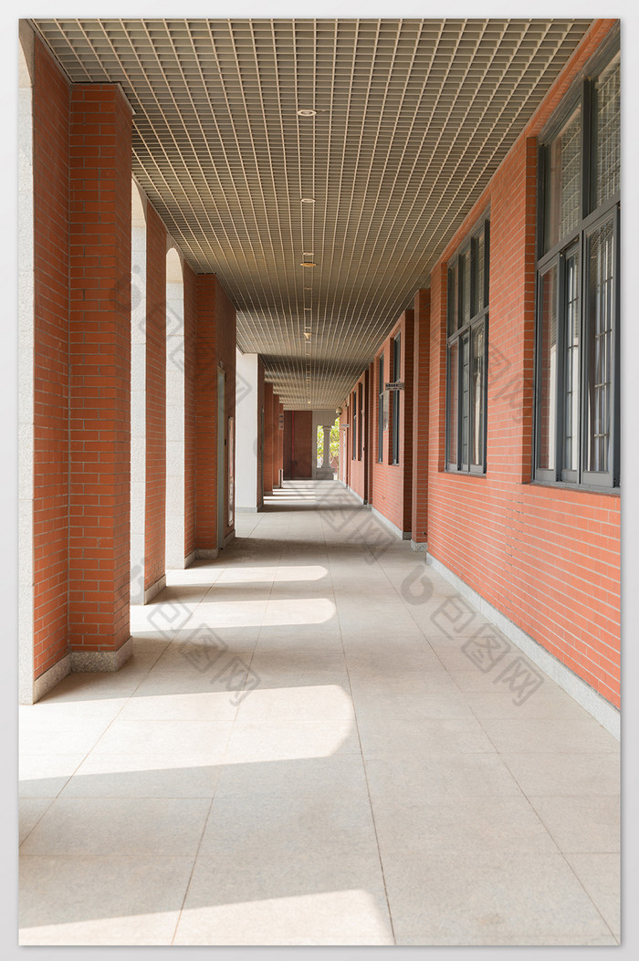 学校教学楼建筑走廊摄影图片图片