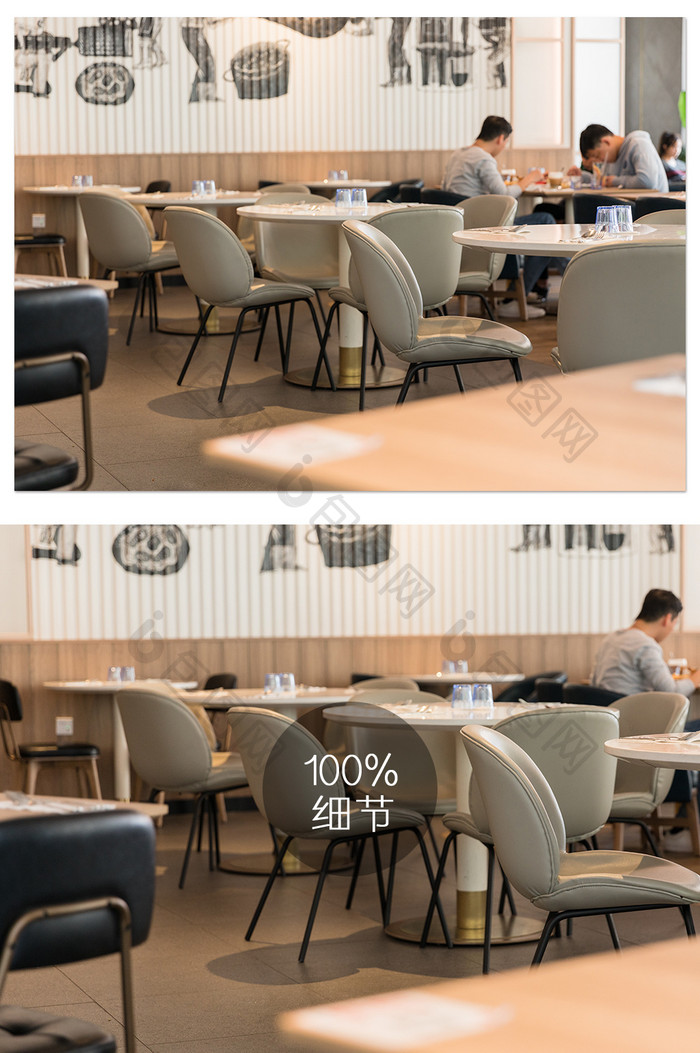 西餐厅用餐环境摄影图片