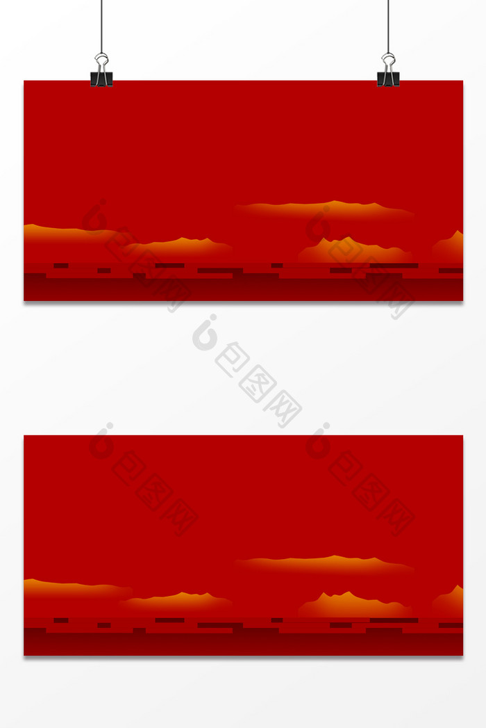 质感大气红色复古中国风背景图