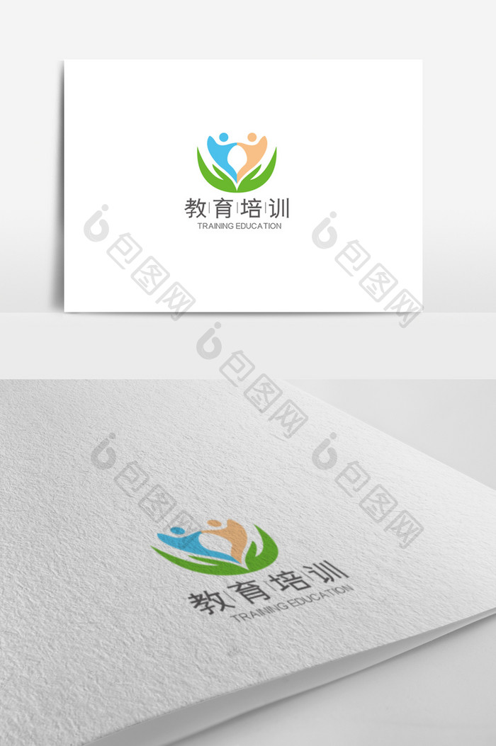 时尚大气简约培训教育logo设计模板