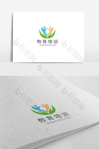 时尚大气简约培训教育logo设计模板图片