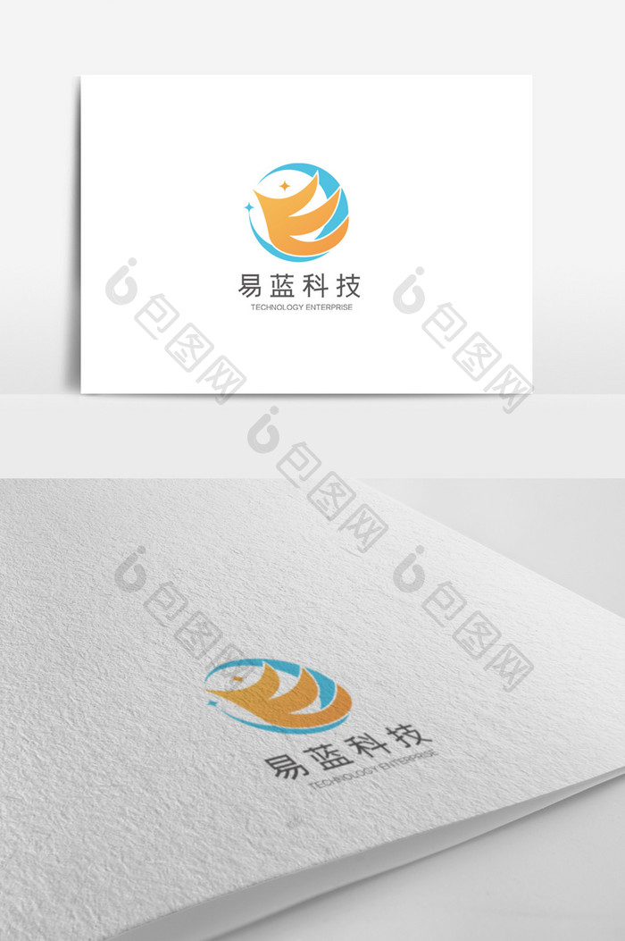 时尚大气高端简约科技公司logo模板