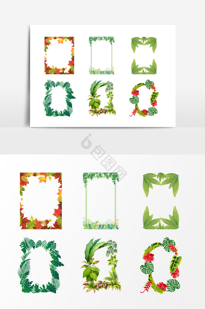 植物花卉装饰边框图片
