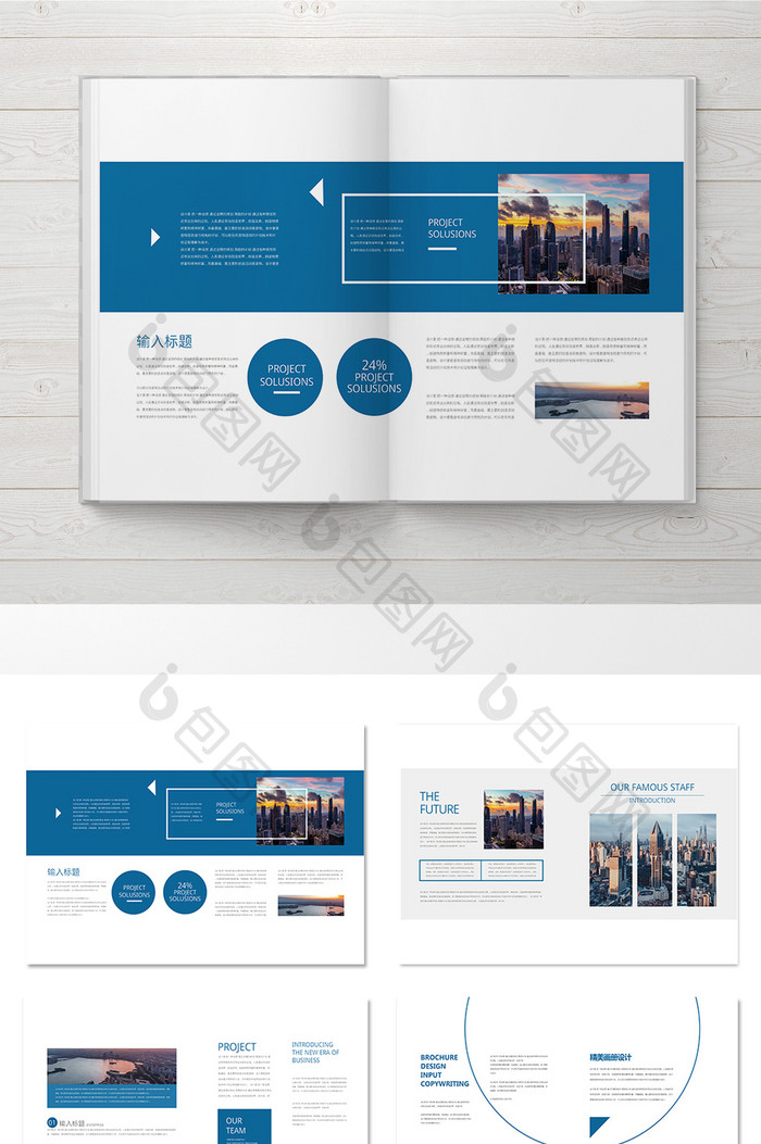 简约版式 企业 整套画册设计