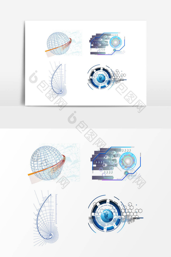 商务科技智能设计元素