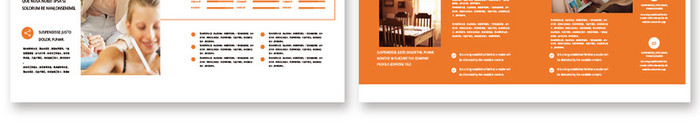 橙色高端品牌教育宣传手册