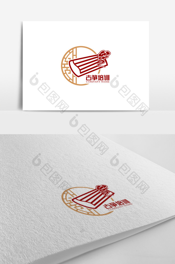 特色个性古筝标志logo设计