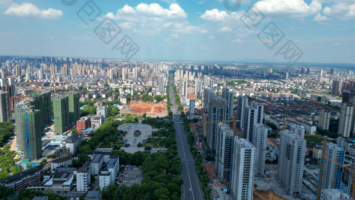 航拍江西新余市政府图片-包图网企业站