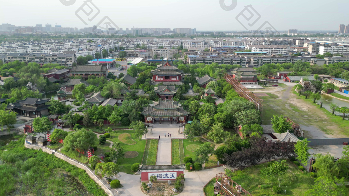 航拍开封天波杨府图片-包图网企业站