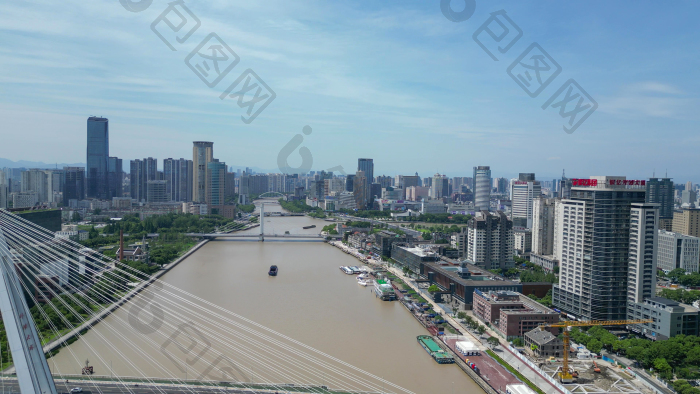 航拍宁波甬江外滩大桥图片-包图网企业站