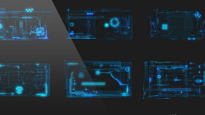 超级科技HUD动态元素AE模板