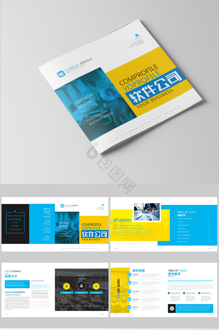 软件公司网络公司互联网企业画册图片