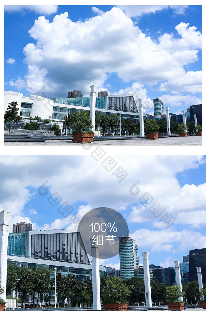 宁波南部商务区城市建筑摄影图片图片