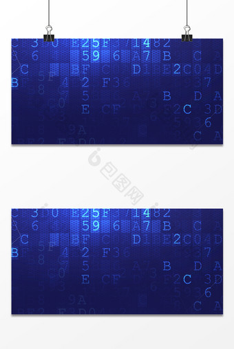 蓝紫渐变数字科技商务时尚简约大气海报背景图片