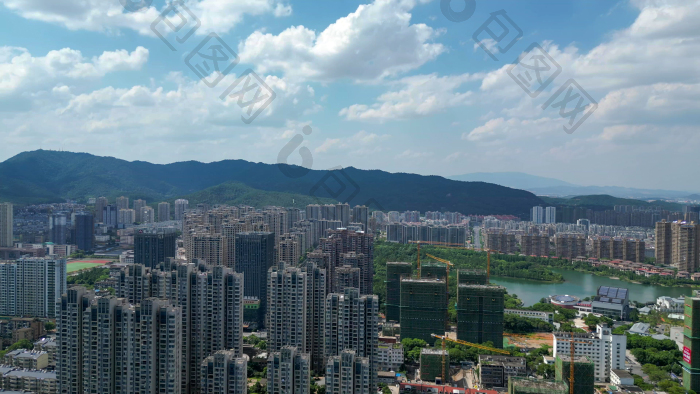 航拍新余城市风光新余大景图片-包图网企业站