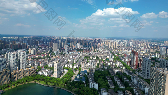 航拍新余城市风光新余大景图片-包图网企业站