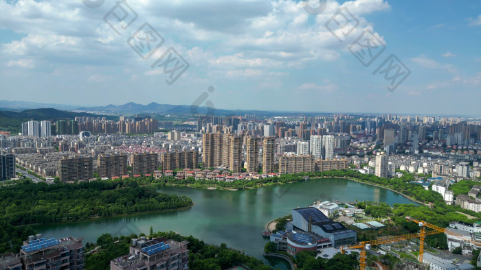 航拍新余城市风光新余大景图片-包图网企业站