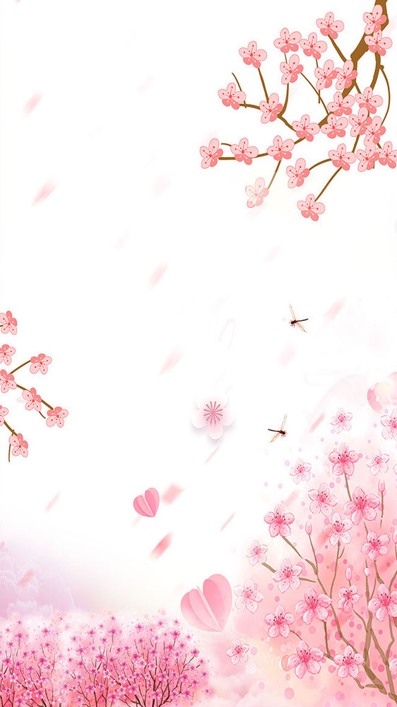 樱花季花朵花瓣唯美浪漫春天图片