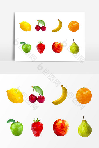 卡通新鲜水果设计元素图片