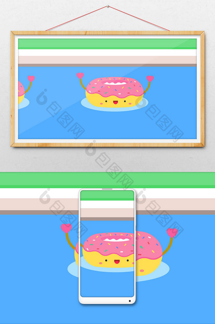 美食甜甜圈蛋糕动图GIF
