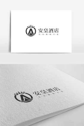 高端简约大气时尚欧式酒店logo模板