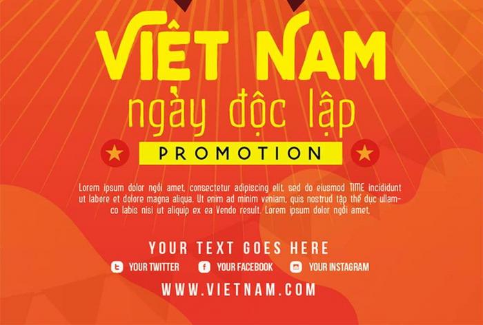 Áp phích ngày quốc khánh việt nam