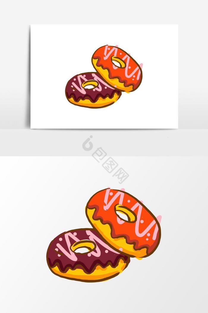 芝士甜甜圈插图图片