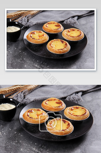 葡式蛋挞美食摄影图图片