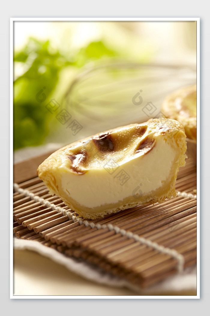 葡式蛋挞横切面美食摄影图
