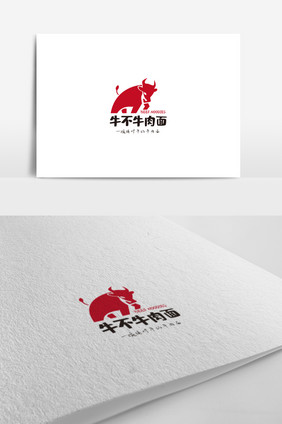 餐饮行业标志设计牛肉面logo