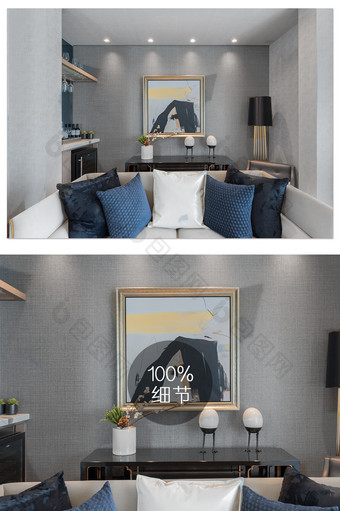 中式典雅的卧室家居摄影图图片