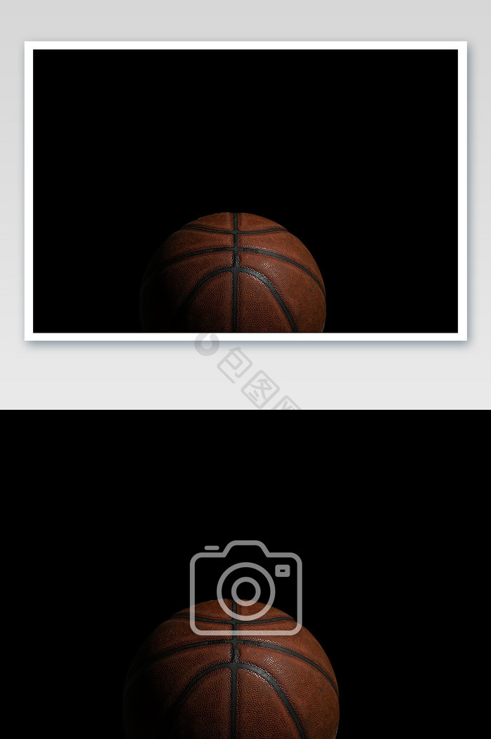 特写篮球侧面细节摄影图
