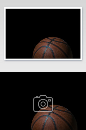 特写侧面篮球摄影图