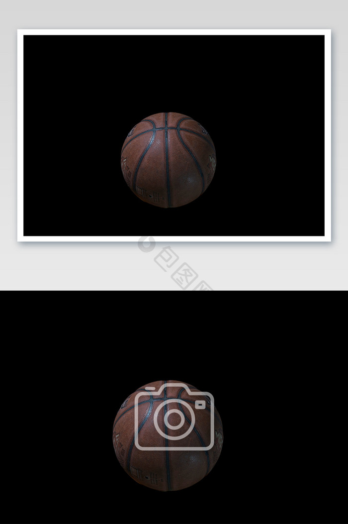 特写正面篮球细节摄影图片
