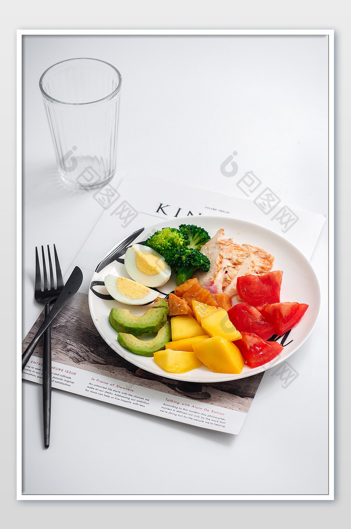 亮调沙拉健康饮食美食摄影图片图片