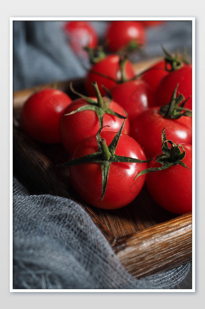 清新小番茄特写美食摄影图片