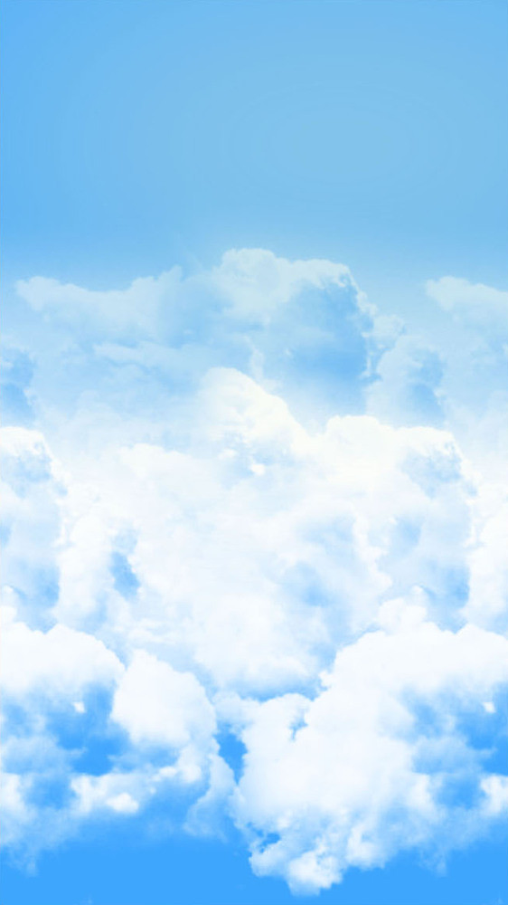 唯美蓝色天空背景素材