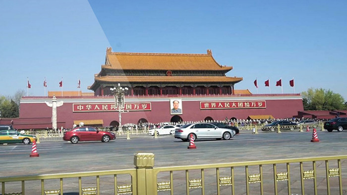 北京故宫天安门实景拍摄