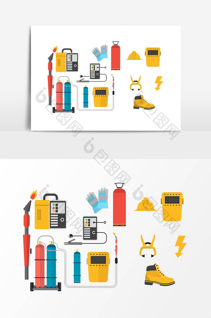 矢量焊接机器设计元素