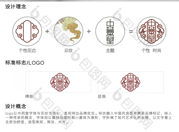 中药店标志logo模板-包图网